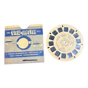 Vintage View-Master Reel 131 Yosemite National Park I Sawyers Kodachrome 7 3D Pi